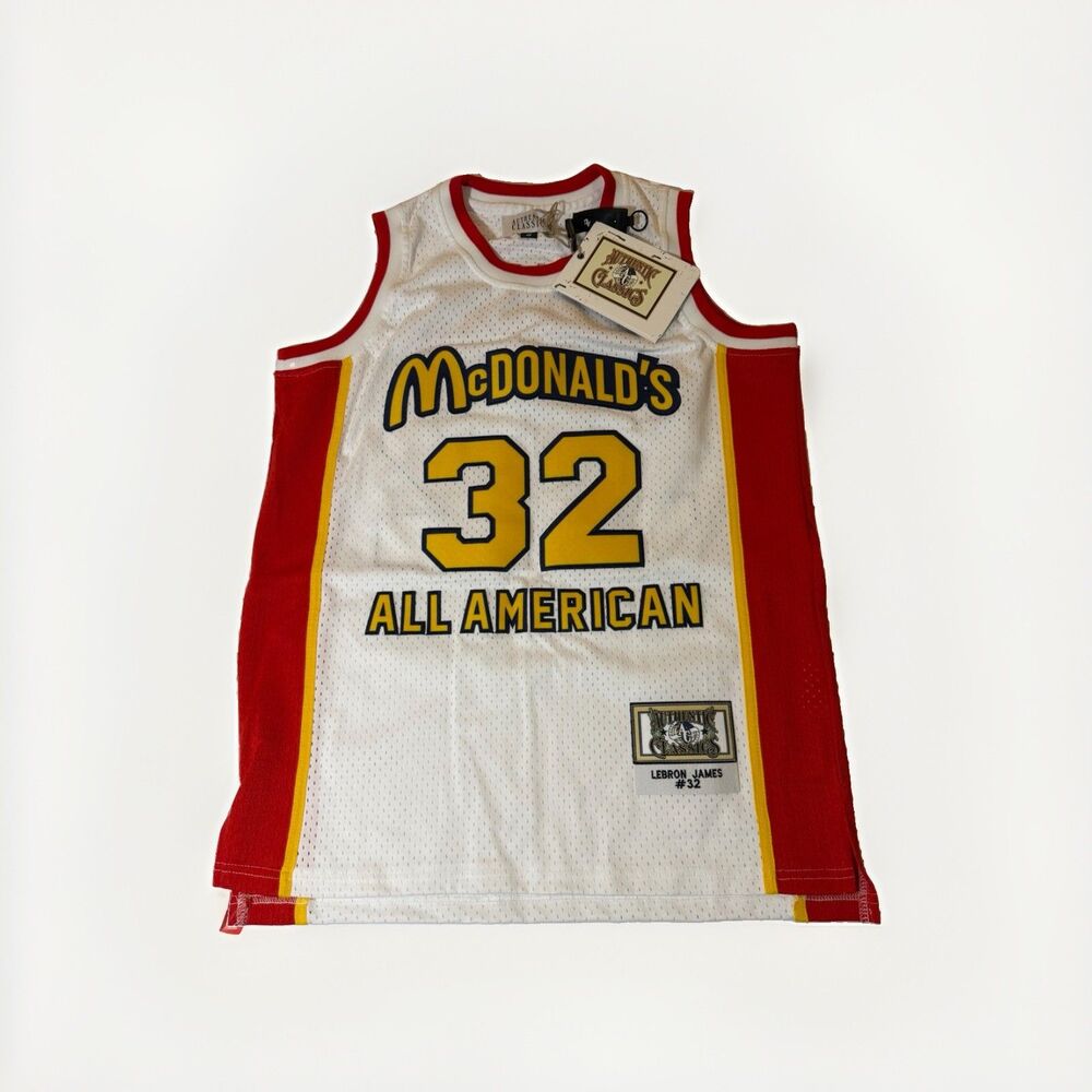 LeBron James #32 McDonald’s All American Jersey Authentic Classics Men Small NWT